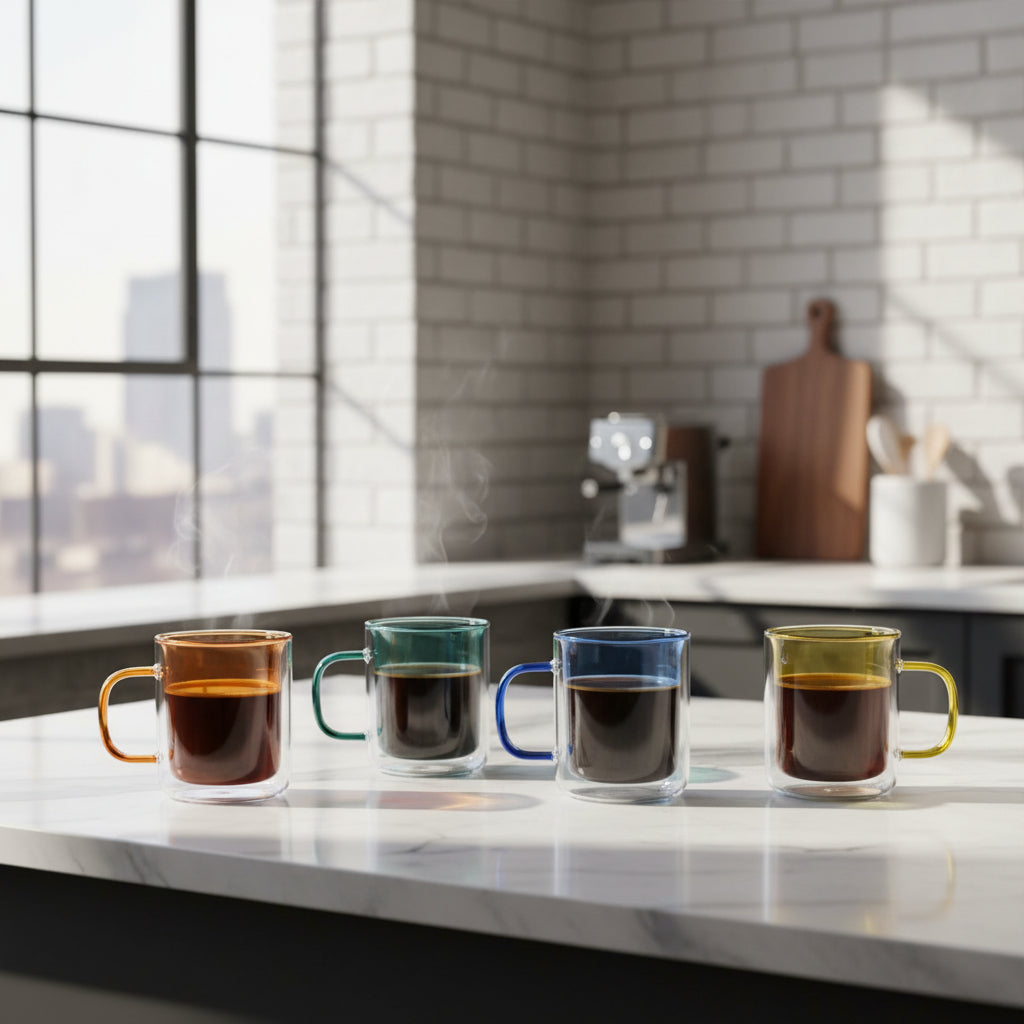 Cubo Double-Wall Mugs – Large Set