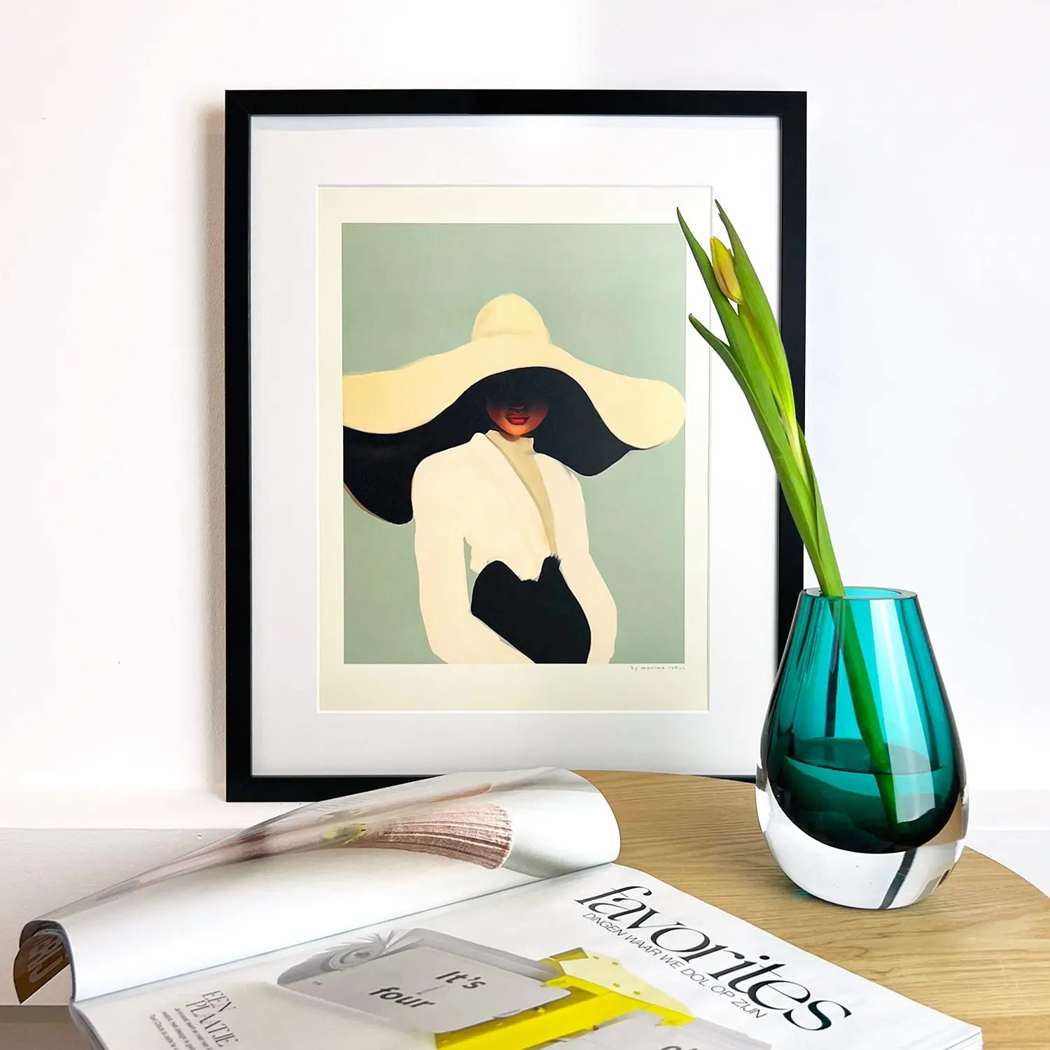 Drop Turquoise Vase - Image 2