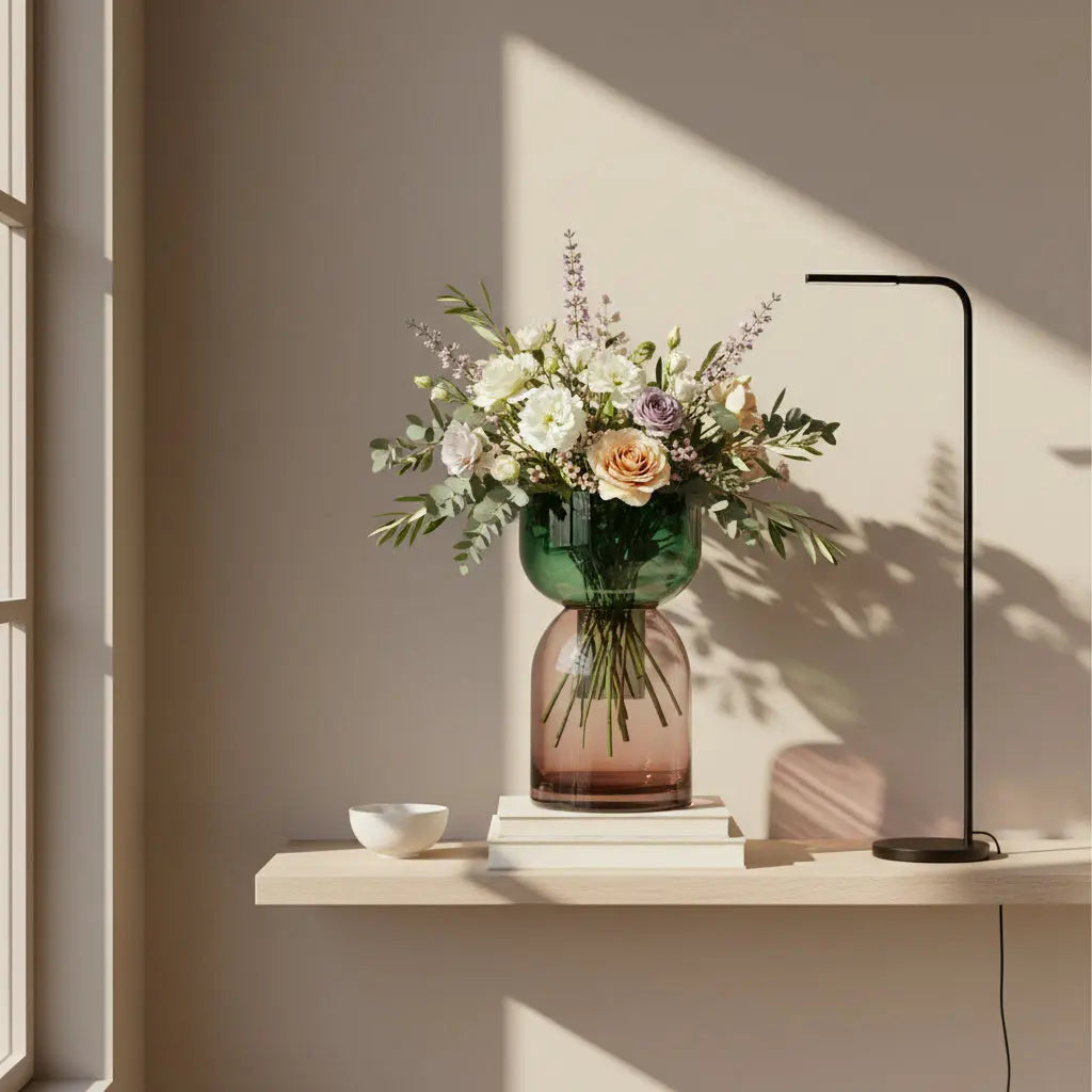 Flip Med Pink and Green Vase