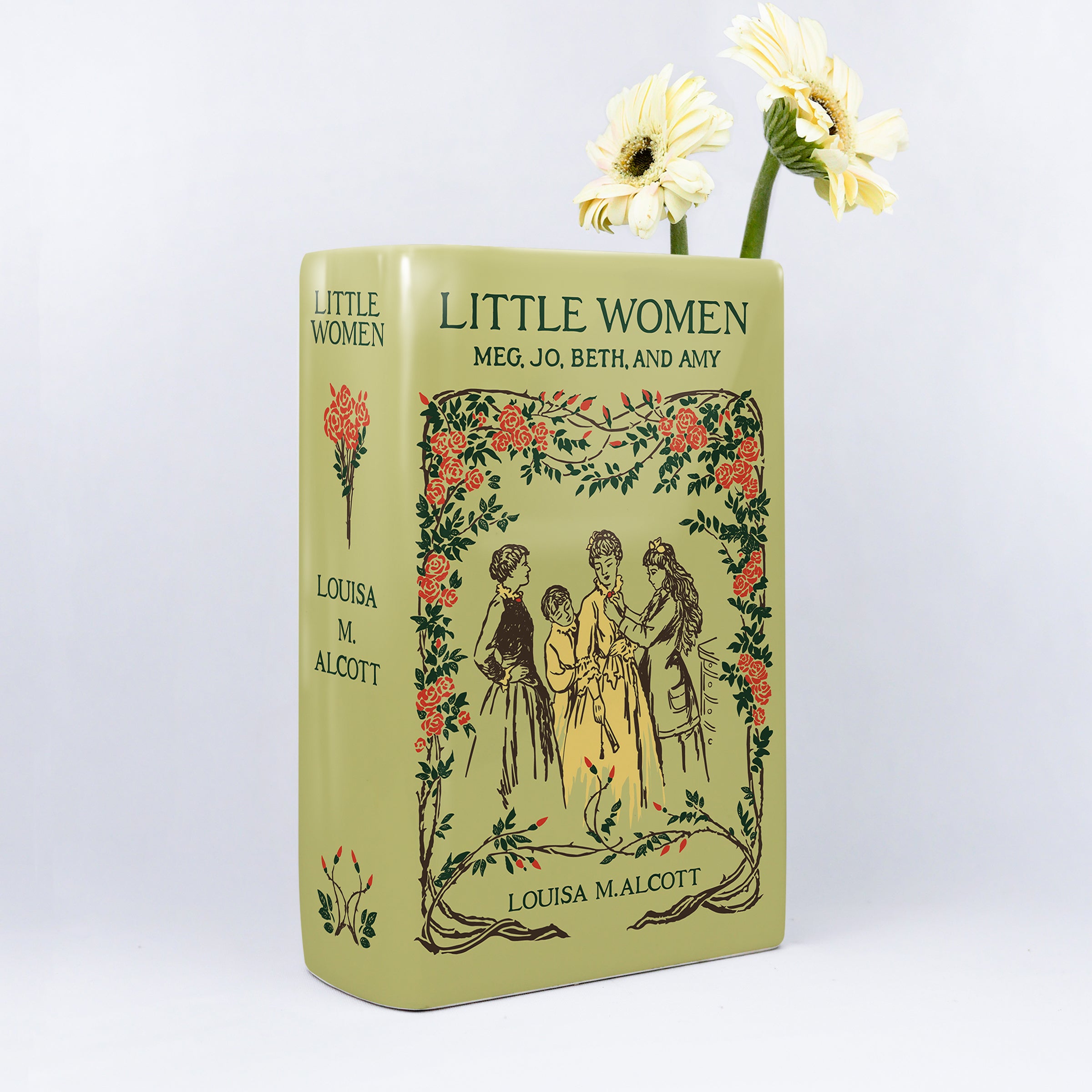 Little Women Ceramic Book Vase - Large