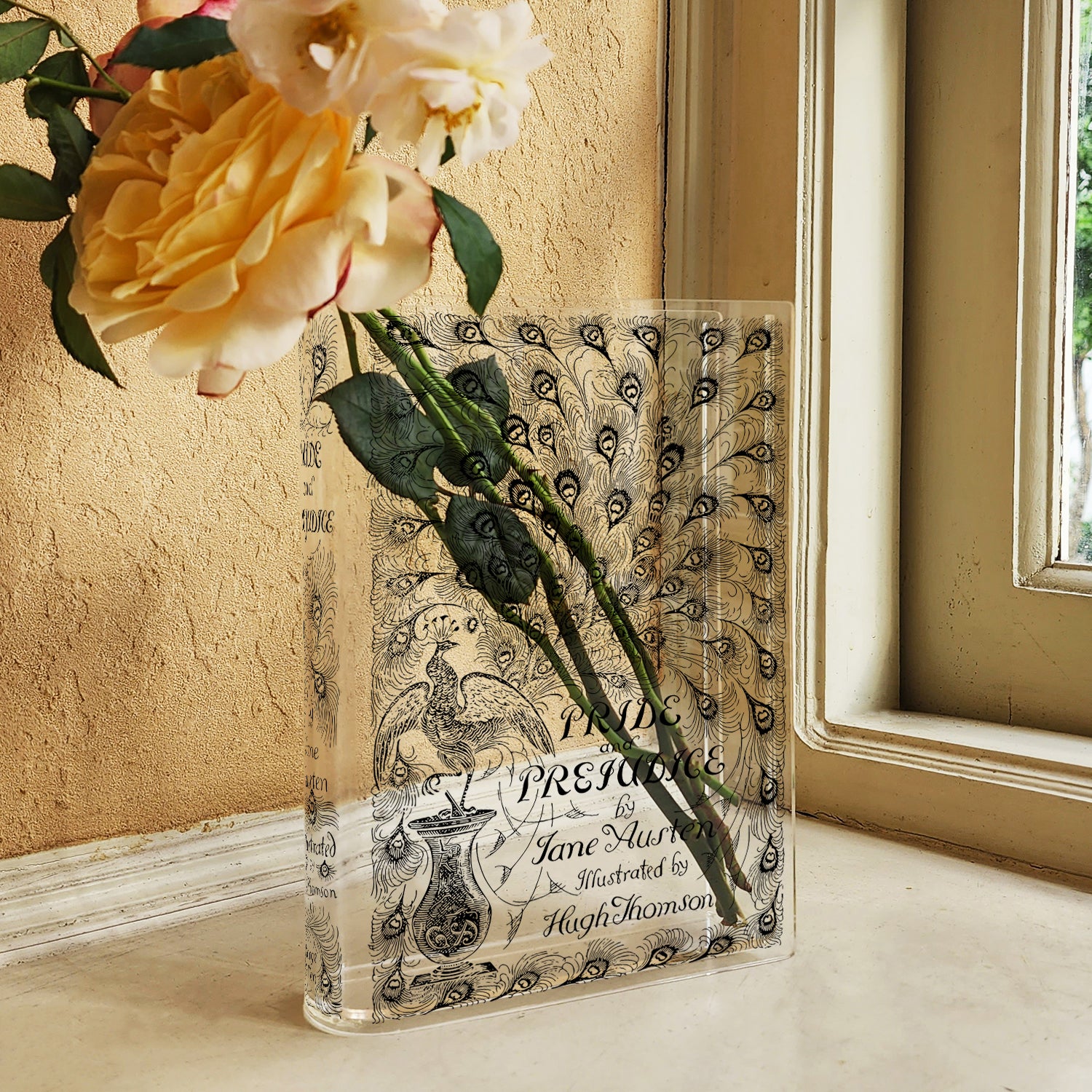 Pride and Prejudice Acrylic Book Vase - Image 3