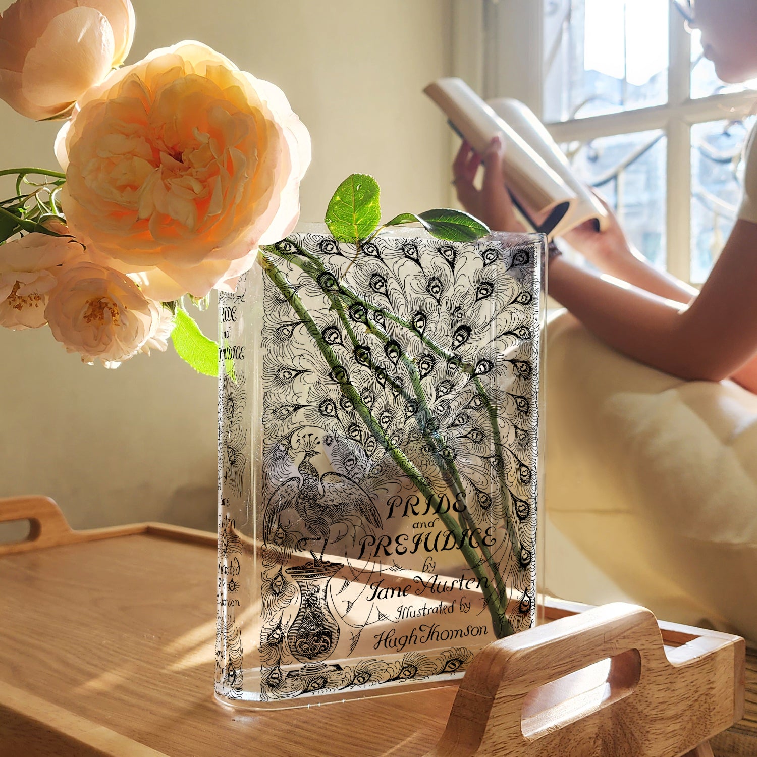 Pride and Prejudice Acrylic Book Vase - Image 4