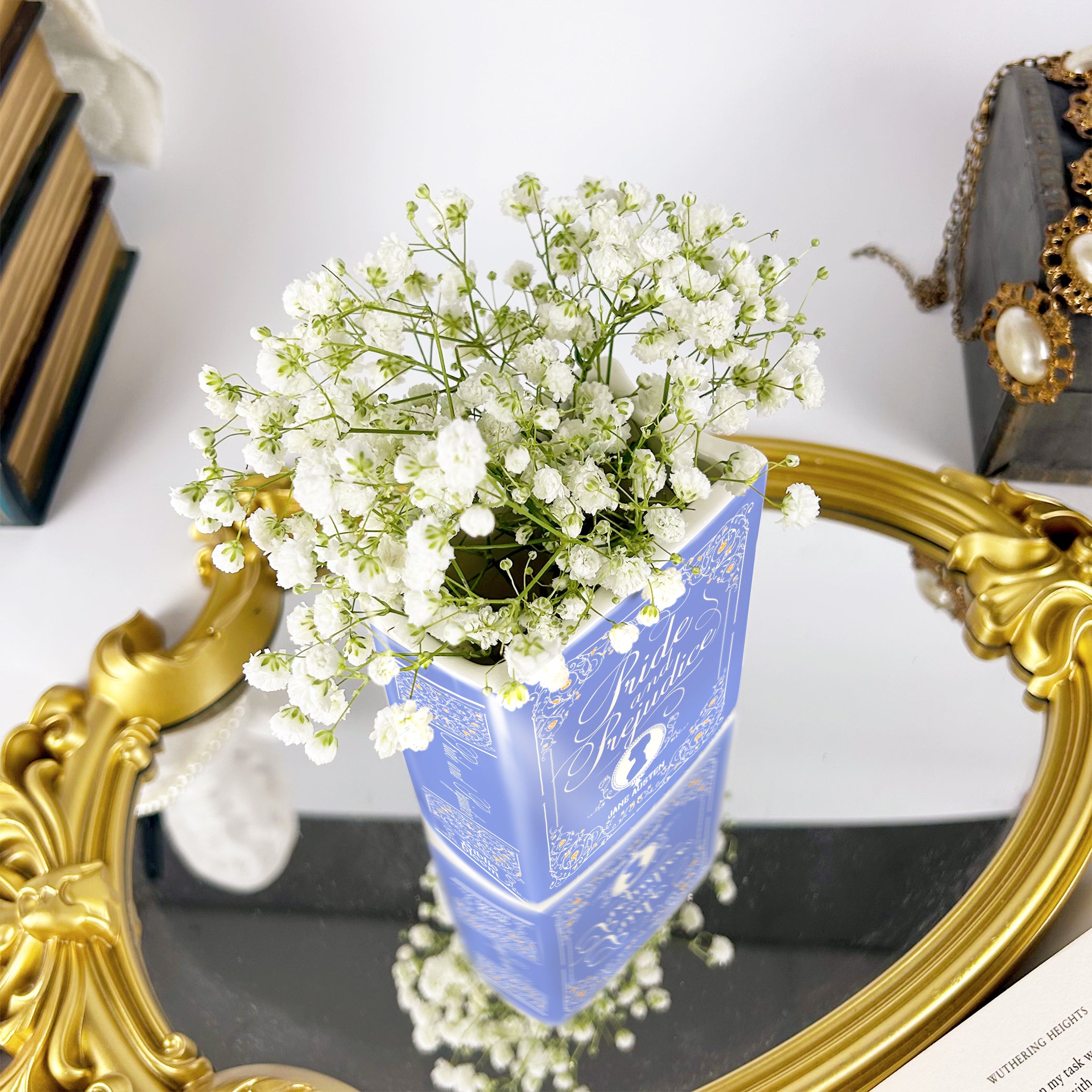 Pride and Prejudice Ceramic Book Vase - II - Small - Image 5