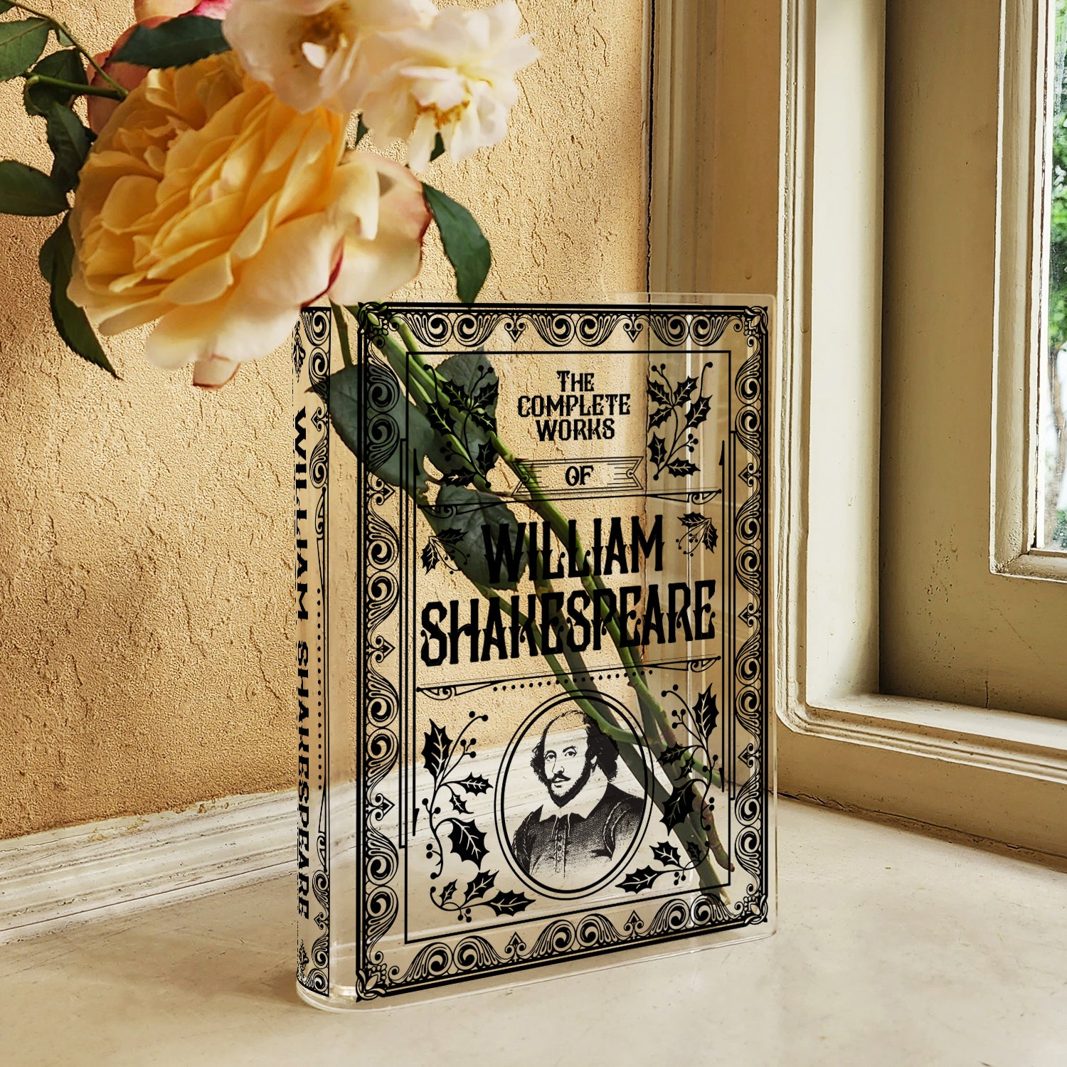 William Shakespeare Acrylic Book Vase - Image 3