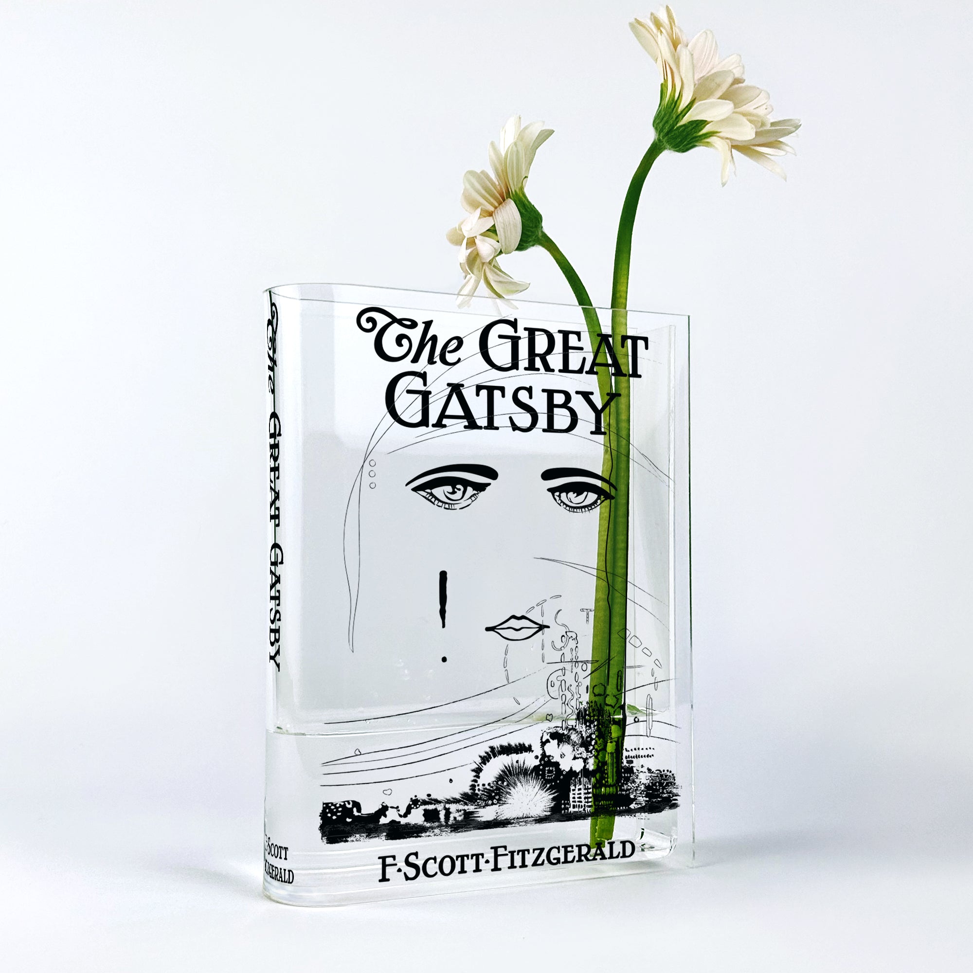 The Great Gatsby Acrylic Book Vase
