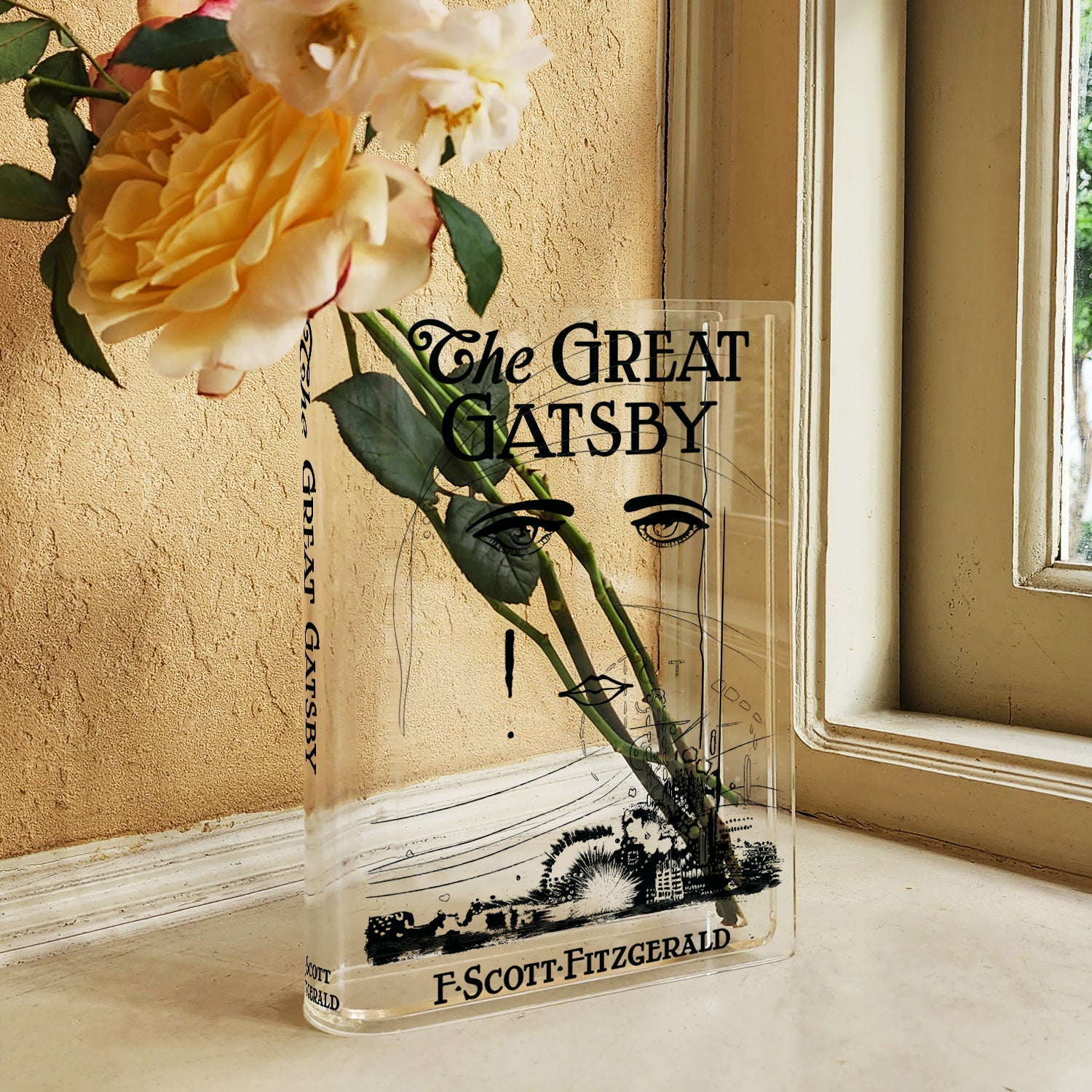 The Great Gatsby Acrylic Book Vase - Image 3