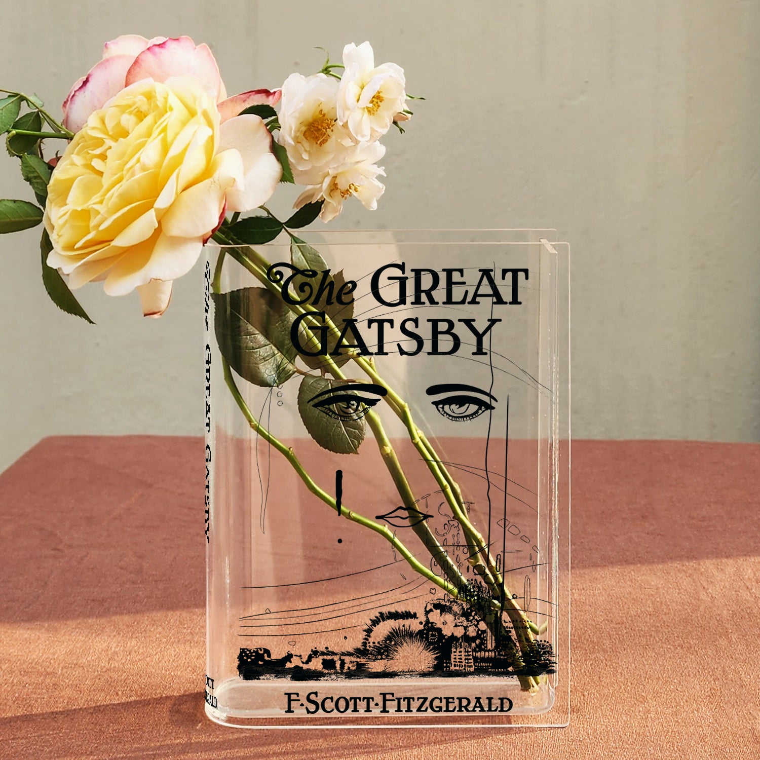 The Great Gatsby Acrylic Book Vase - Image 2