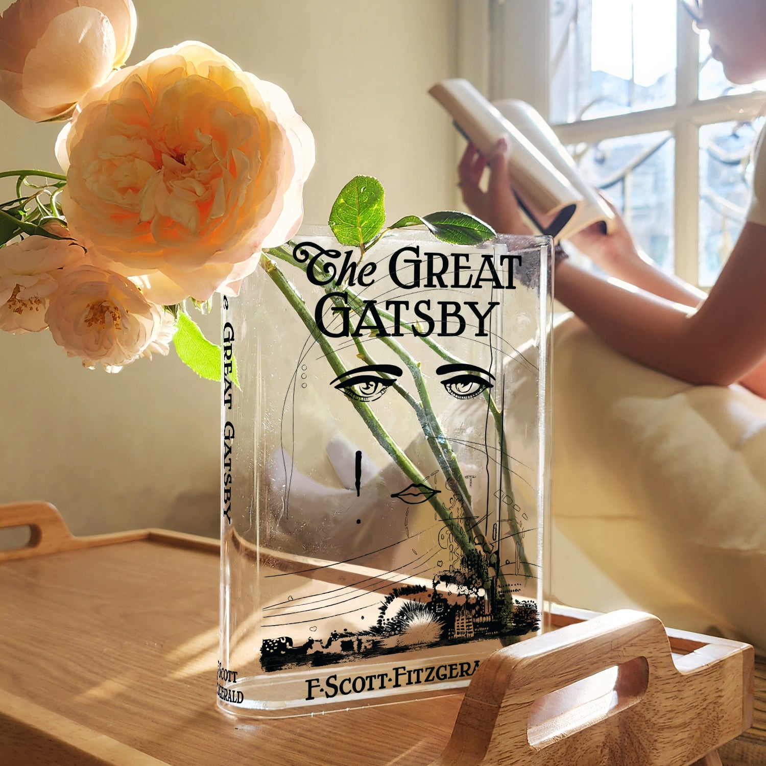 The Great Gatsby Acrylic Book Vase - Image 4