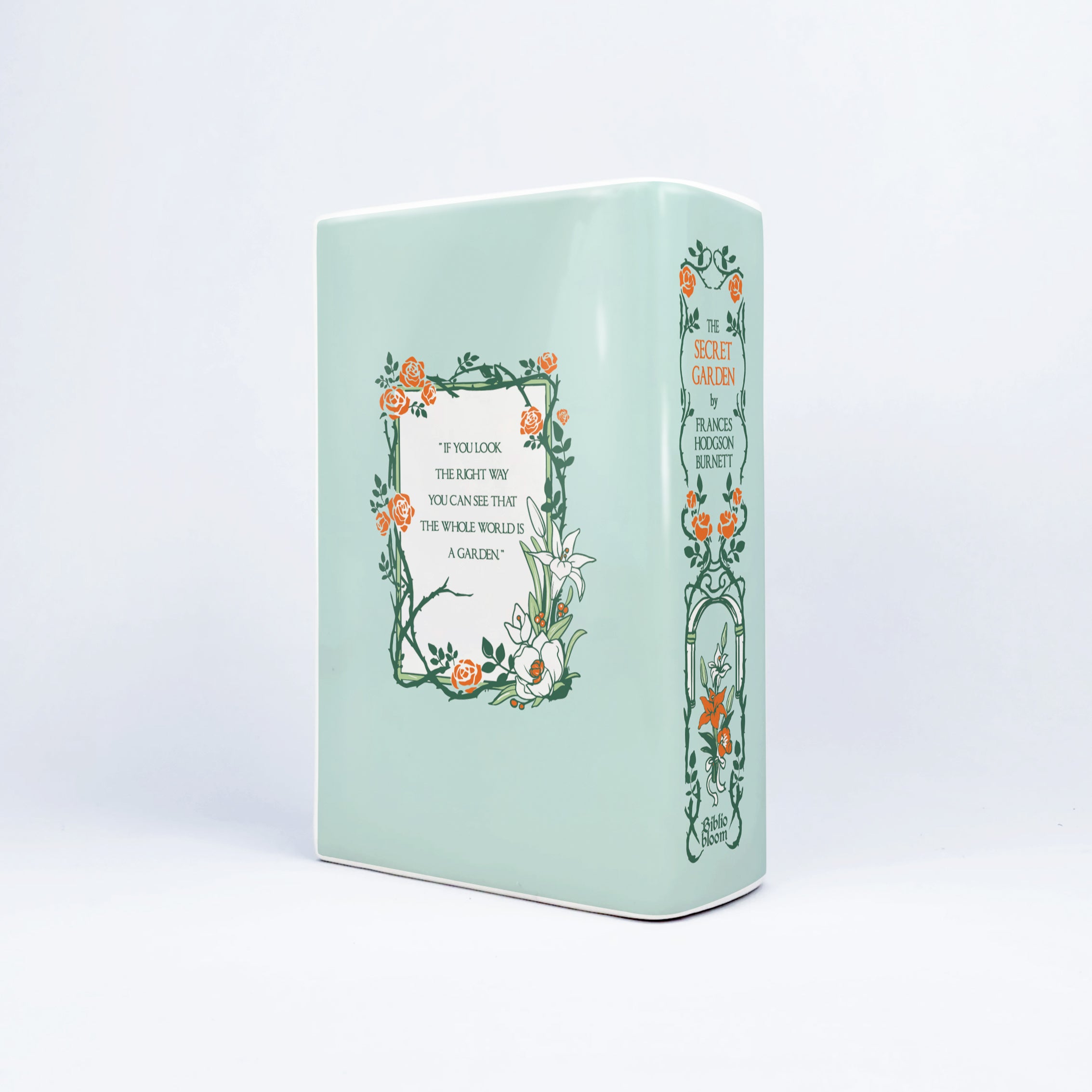 The Secret Garden Ceramic Book Vase - Large - Image 7