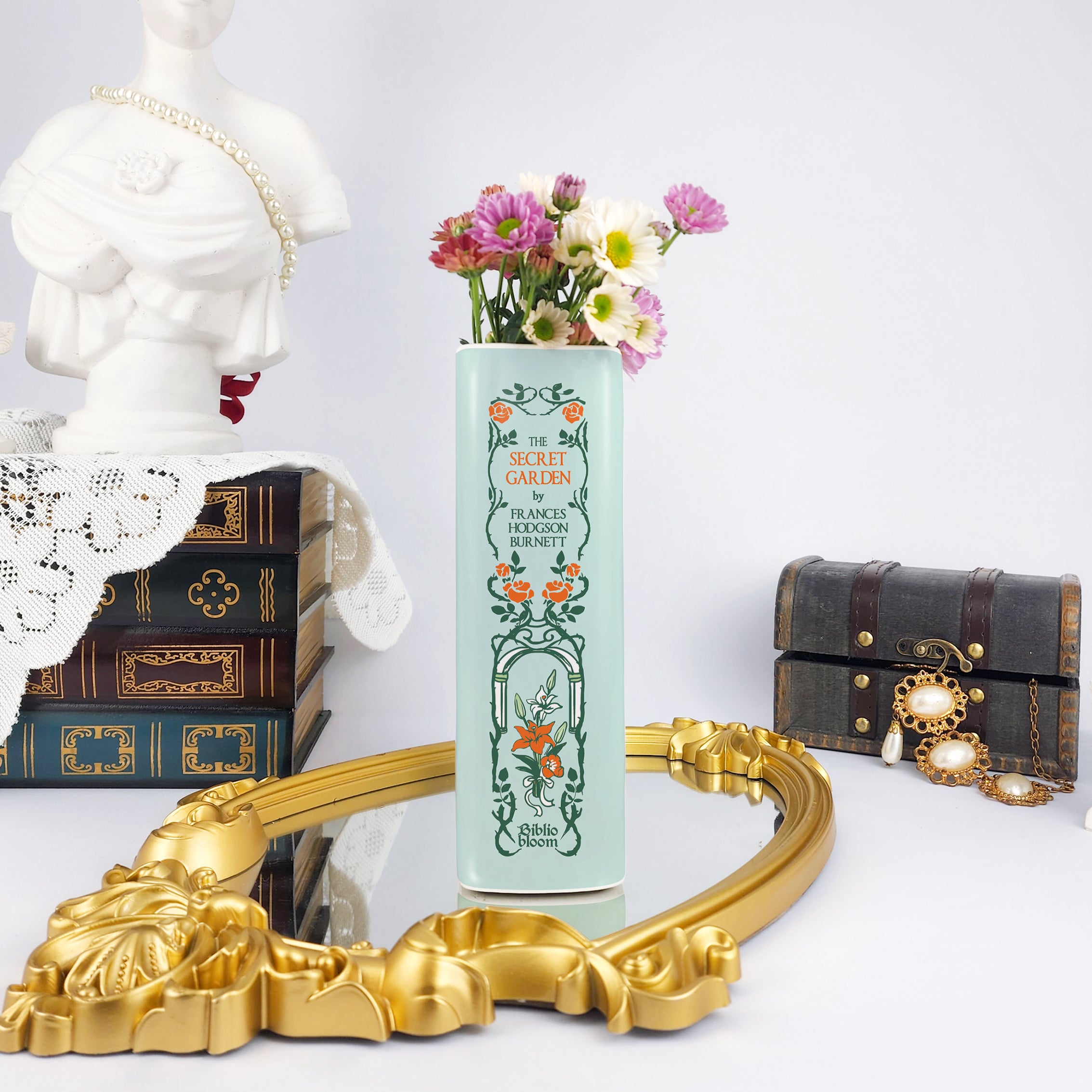 The Secret Garden Ceramic Book Vase - Large - Image 3